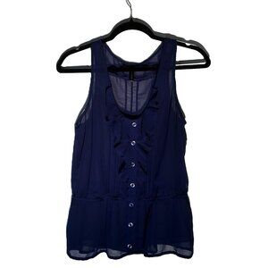 Full Tilt Womens Sheer Blue Top